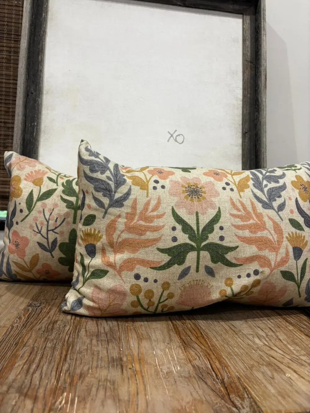 Chelsea & Theodore Floral Throw Pillows set of Two